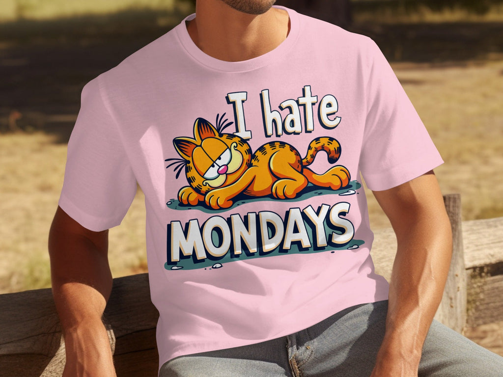 I Hate Mondays Garfield Graphic Novelty Style T-Shirts