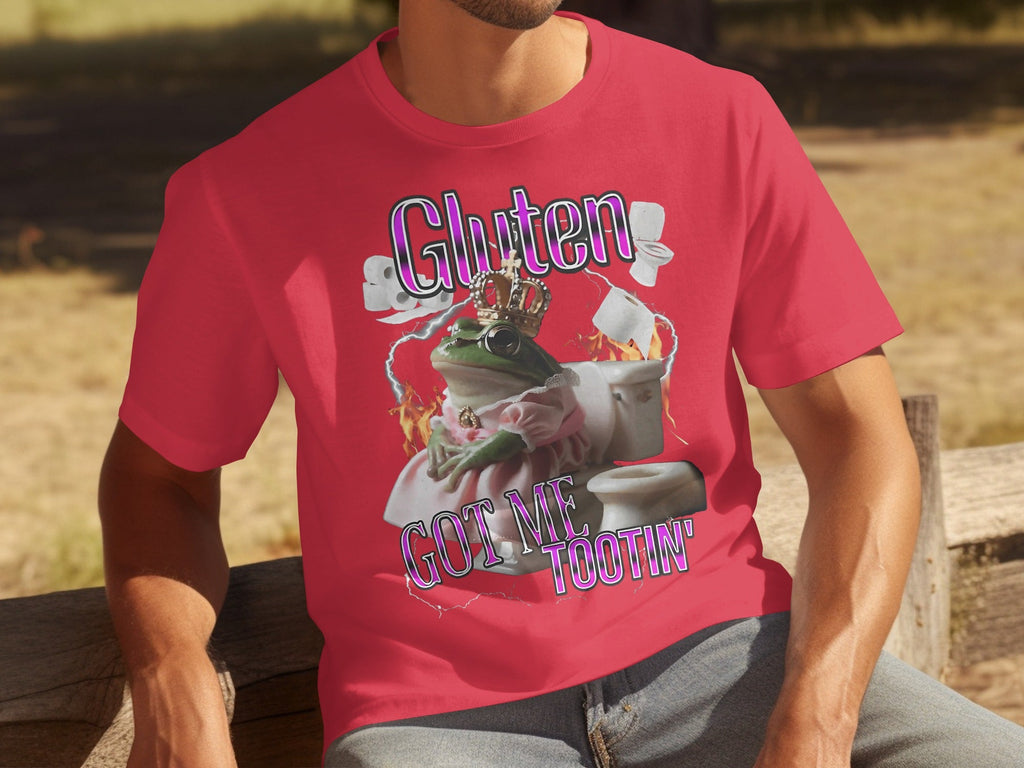 Gluten Got Me Tootin' Frog with Crown Bathroom Humor product image 4