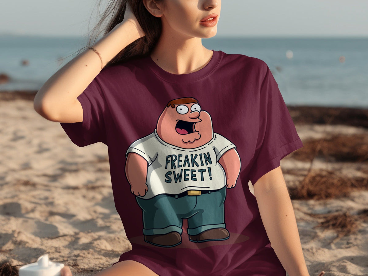 Peter Griffin Freakin Sweet Illustration Design T-Shirts