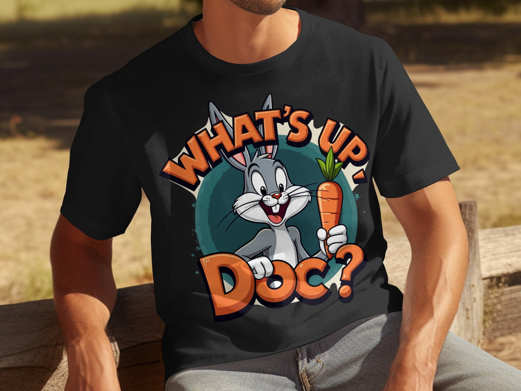 What's Up Doc Rabbit and Carrot Cartoon Graphic T-Shirts product image 31
