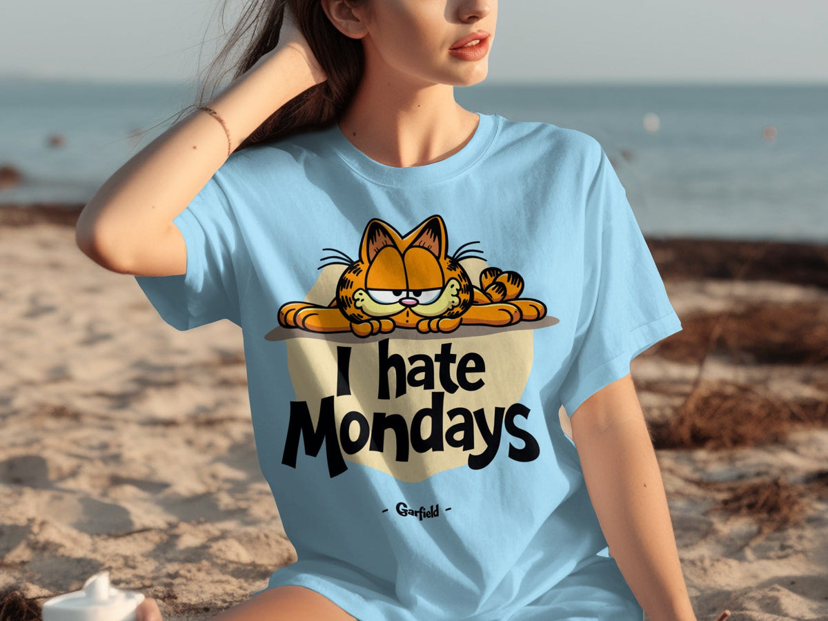 I Hate Mondays Garfield On Top Design Funny T-Shirts product image 8