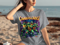 Cowabunga Dudes Four Turtles with Swords in Alley T-Shirts
