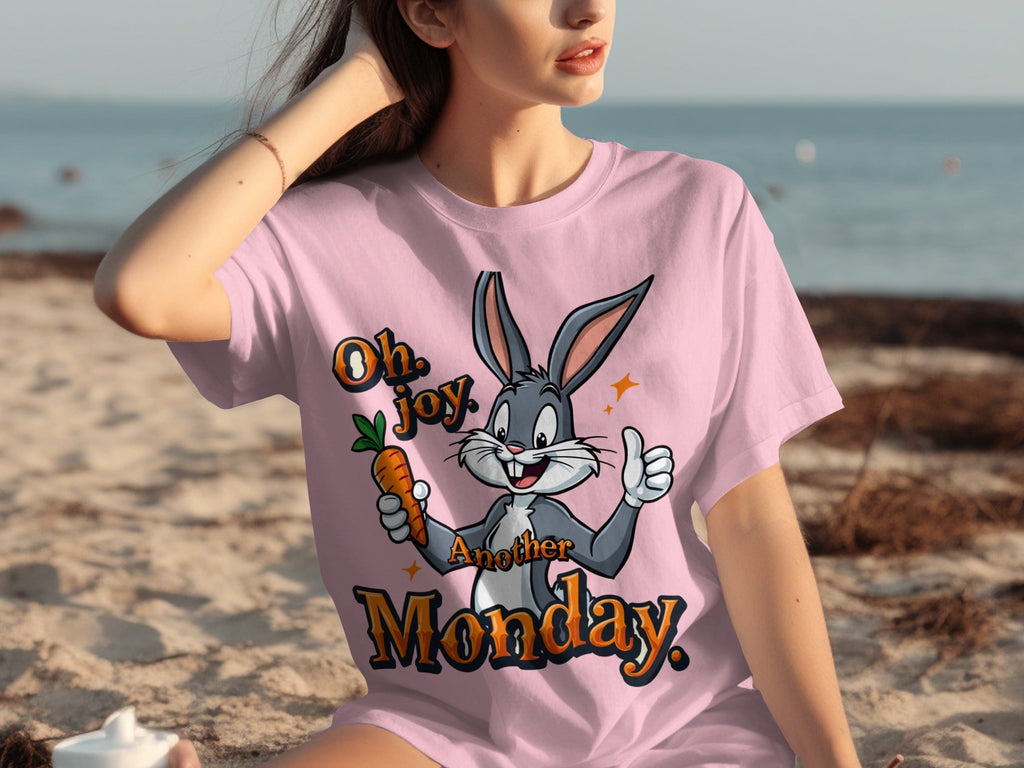 Oh Joy Another Monday Funny Bunny Graphic Design T-Shirts product image 12