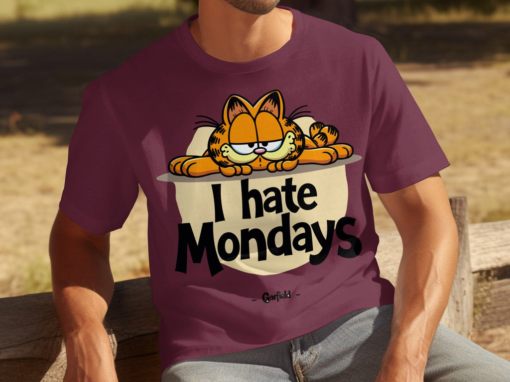 I Hate Mondays Garfield On Top Design Funny T-Shirts product image 26