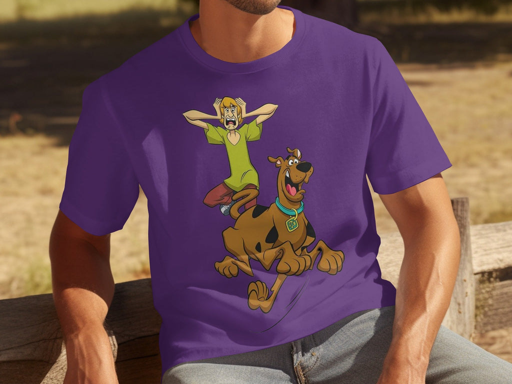 Scooby Doo Scared Shaggy On The Run Animated TV Show T-Shirts