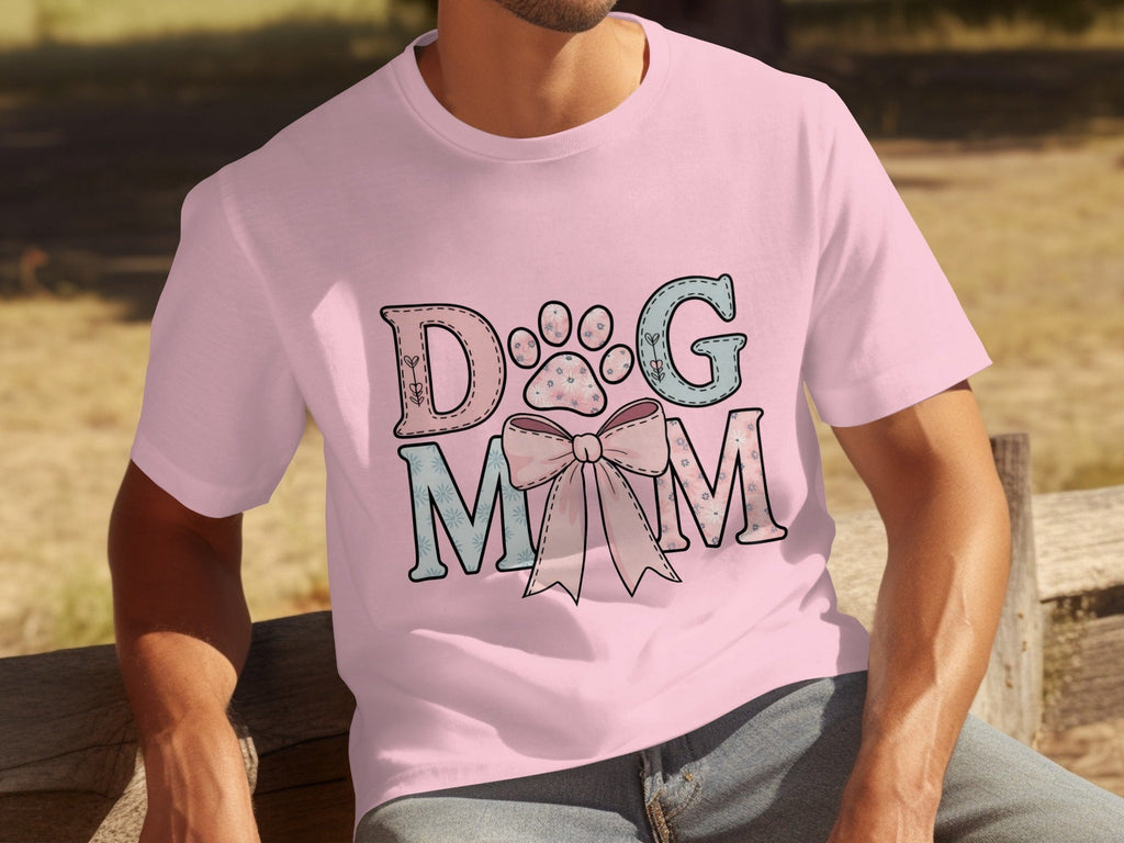 Floral Dog Mom Bow Design Perfect For All Lovers T-Shirts product image 27