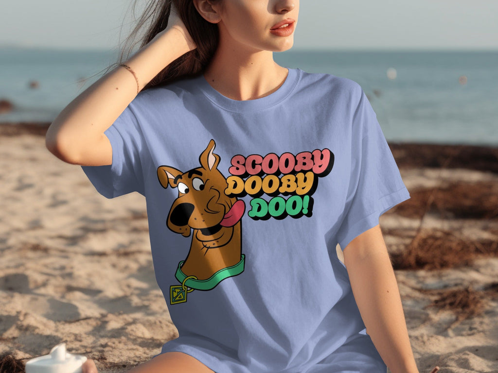 Scooby Doo with Text Classic Cartoons Character T-Shirts product image 13