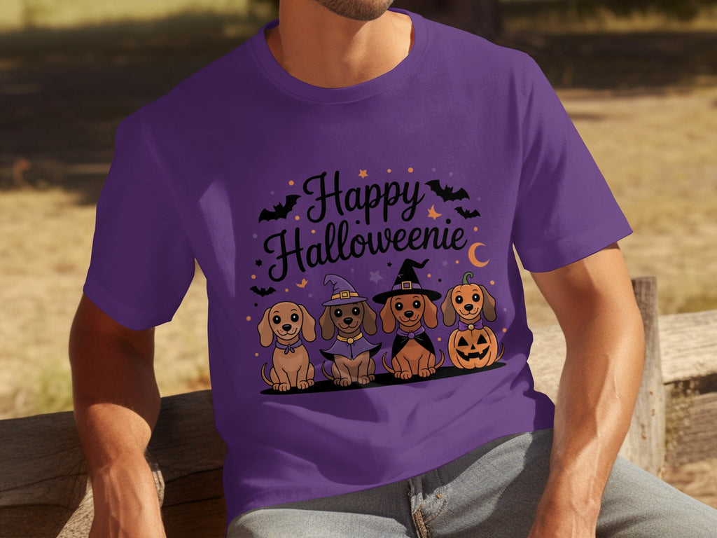 Happy Halloweeniie Dachshund Halloween Cute Dogs T-Shirts