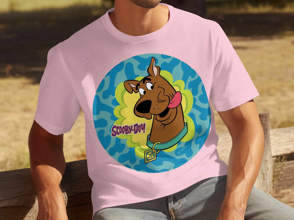 Scooby Doo Cartoon Character Head Tongue Out Design T-Shirts