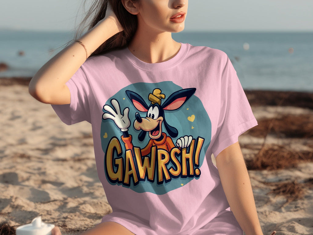 Goofy Gawrsh Cartoon Character Design Graphic T-Shirts