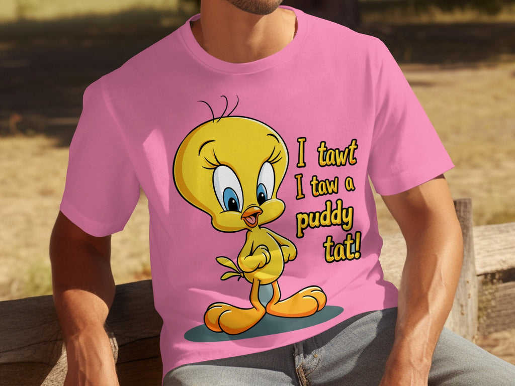 I Tawt I Taw A Puddy Tat Tweety Bird Cartoon T-Shirts