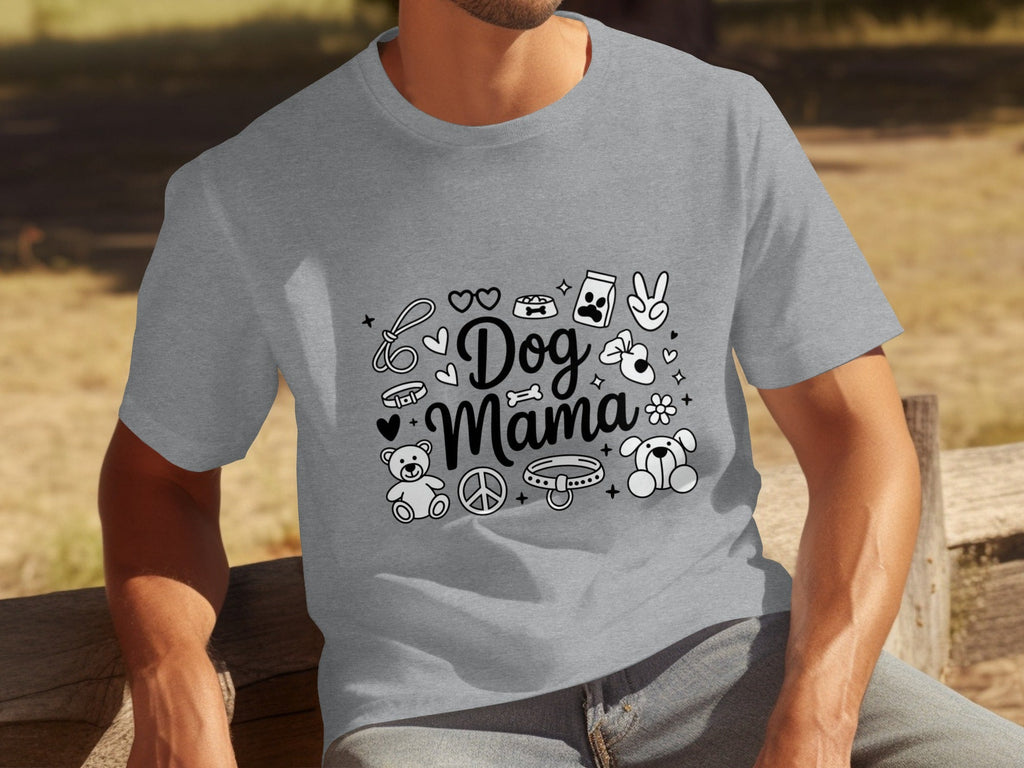 Dog Mama Doodle Graphic For Pet Lovers Cute Design T-Shirts