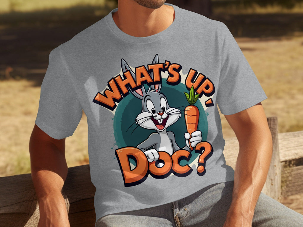 What's Up Doc Rabbit and Carrot Cartoon Graphic T-Shirts product image 30