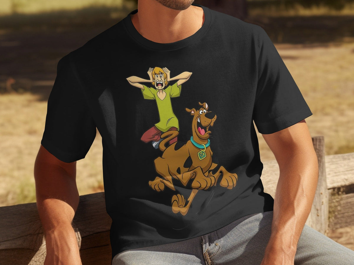 Scooby Doo Scared Shaggy On The Run Animated TV Show T-Shirts