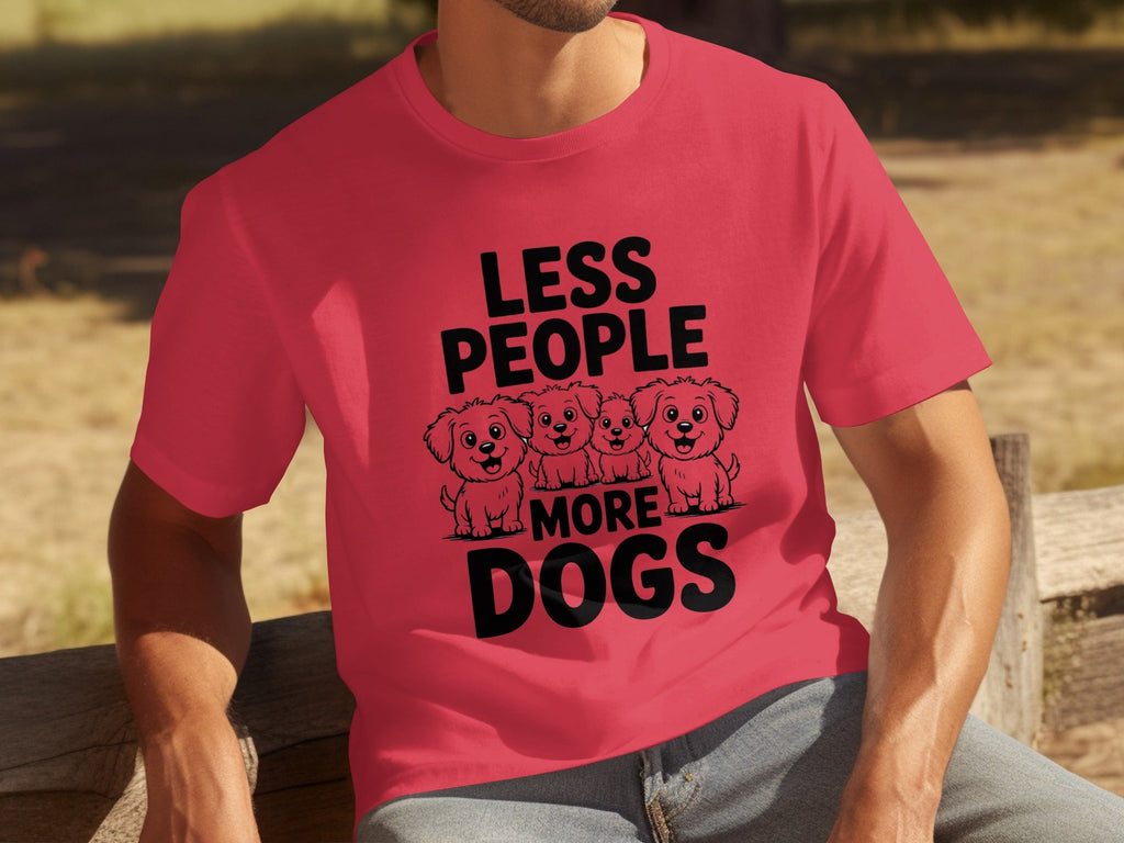 Less People More Dogs with Four Cute T-Shirts product image 16