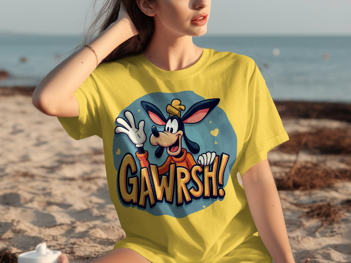 Goofy Gawrsh Cartoon Character Design Graphic T-Shirts