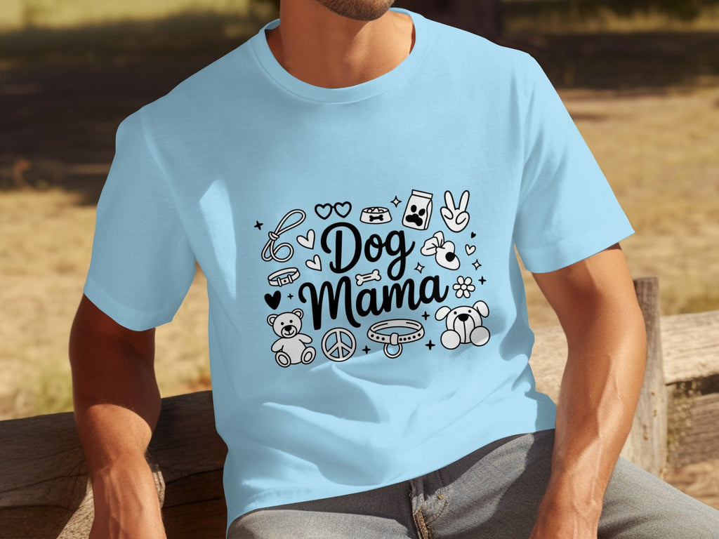 Dog Mama Doodle Graphic For Pet Lovers Cute Design T-Shirts