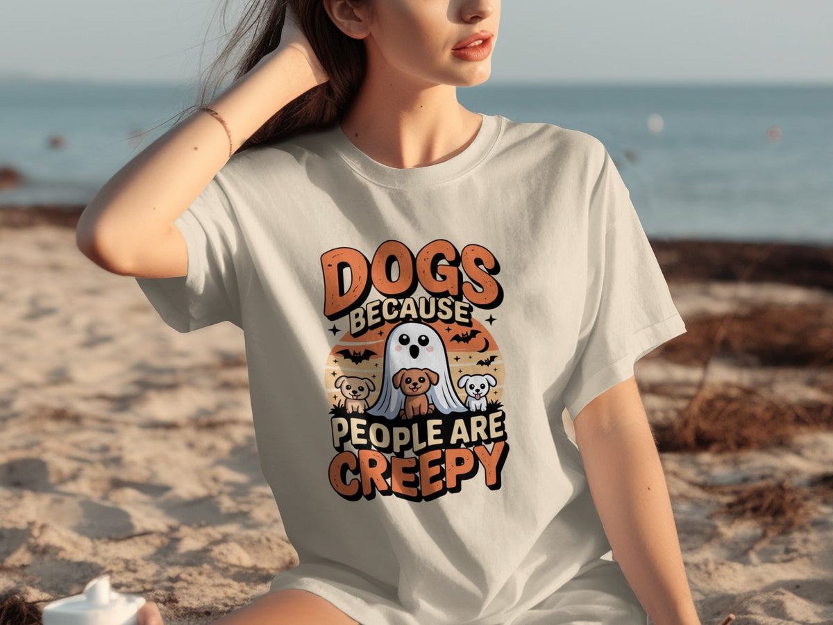 Dogs Because People Are Creepy Halloween Dogs T-Shirts