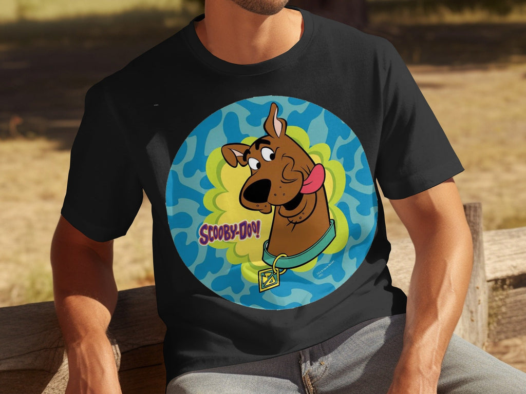 Scooby Doo Cartoon Character Head Tongue Out Design T-Shirts