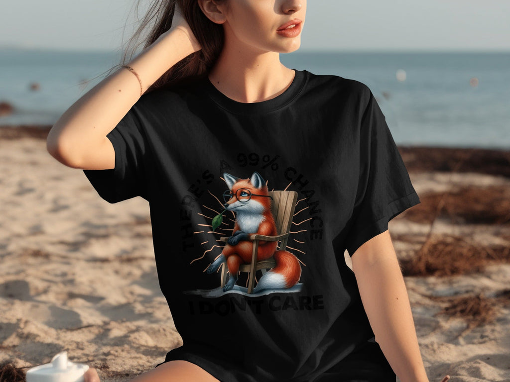 There's A 99% Chance I Don't Care Attitude Fox T-Shirts product image 15