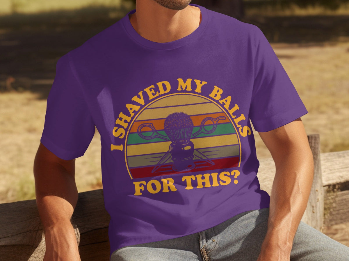I Shaved My Balls For This Question Funny Barber T-Shirts product image 10