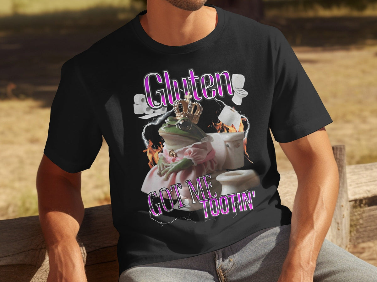 Gluten Got Me Tootin' Frog with Crown Bathroom Humor product image 16