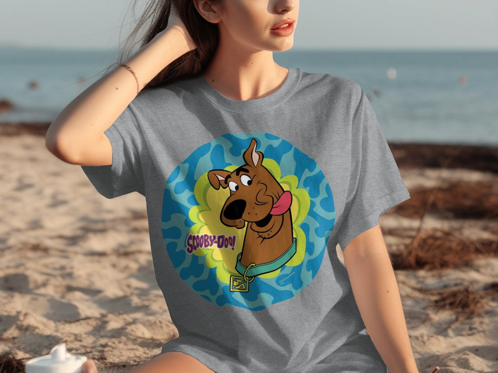 Scooby Doo Cartoon Character Head Tongue Out Design T-Shirts