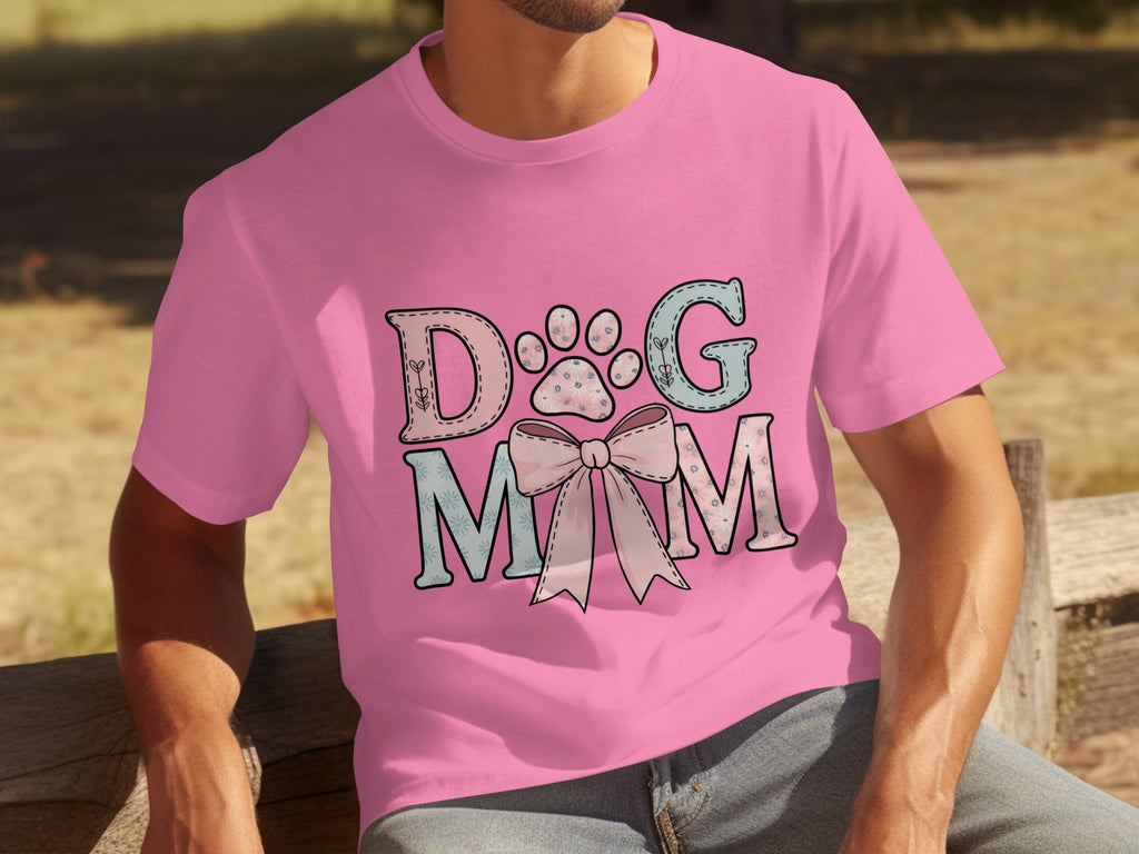 Floral Dog Mom Bow Design Perfect For All Lovers T-Shirts product image 18