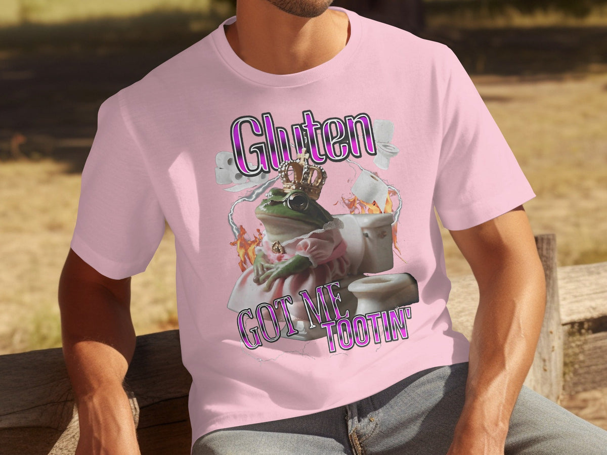 Gluten Got Me Tootin' Frog with Crown Bathroom Humor product image 12