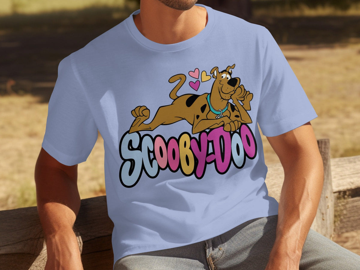 Scooby Doo with Hearts Reclining on Logo Design T-Shirts product image 28