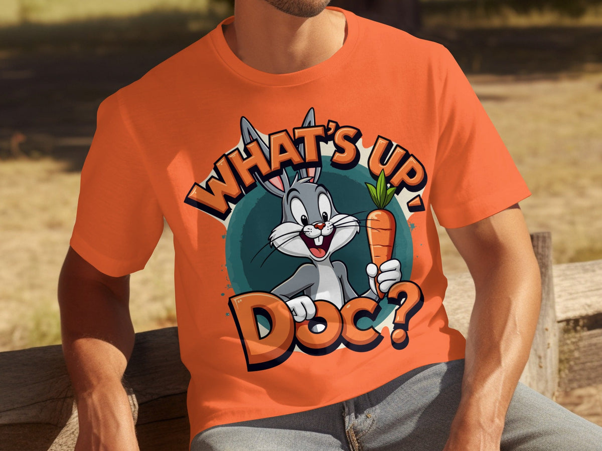 What's Up Doc Rabbit and Carrot Cartoon Graphic T-Shirts product image 19
