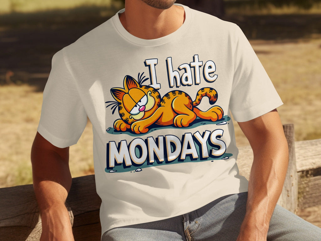 I Hate Mondays Garfield Graphic Novelty Style T-Shirts