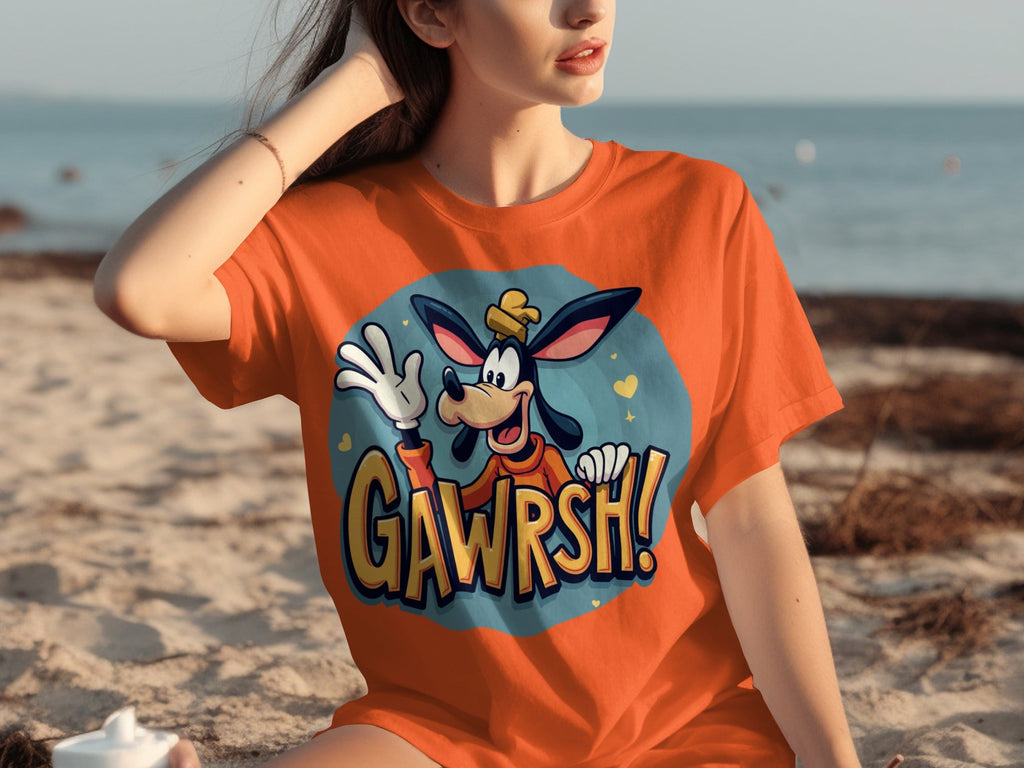 Goofy Gawrsh Cartoon Character Design Graphic T-Shirts