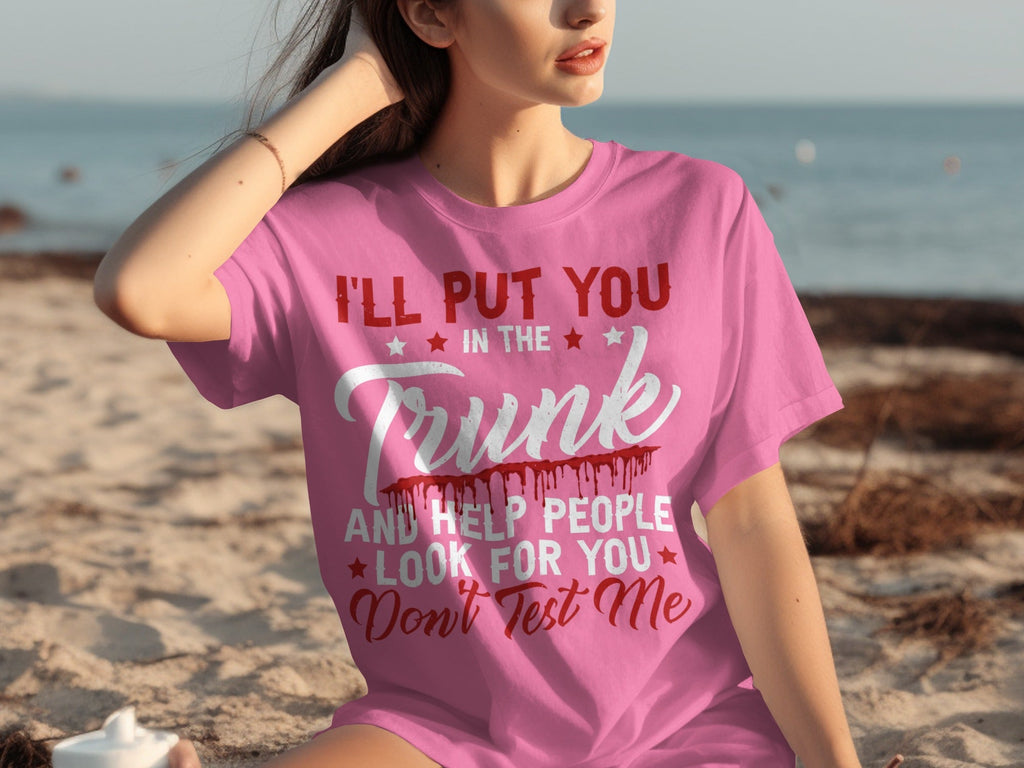 I Will Put You In The Trunk Funny Novelty Slogan T-Shirts product image 19