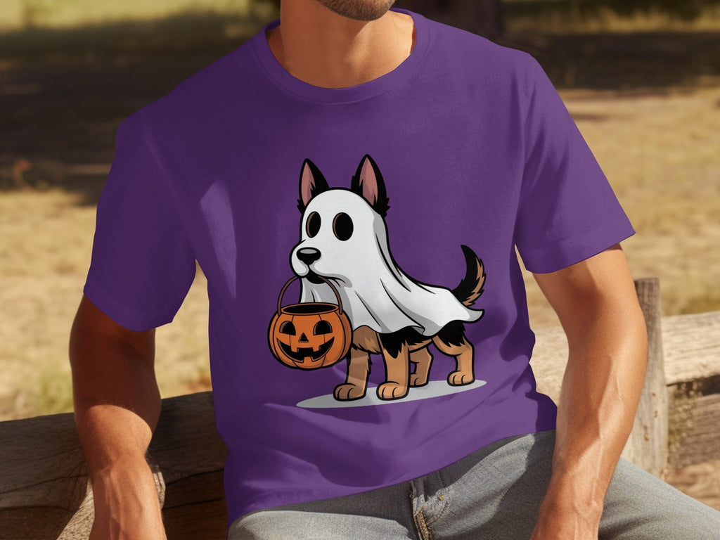 Halloween Dog Ghost Pumpkin Treat Cute Pet Cartoon T-Shirts