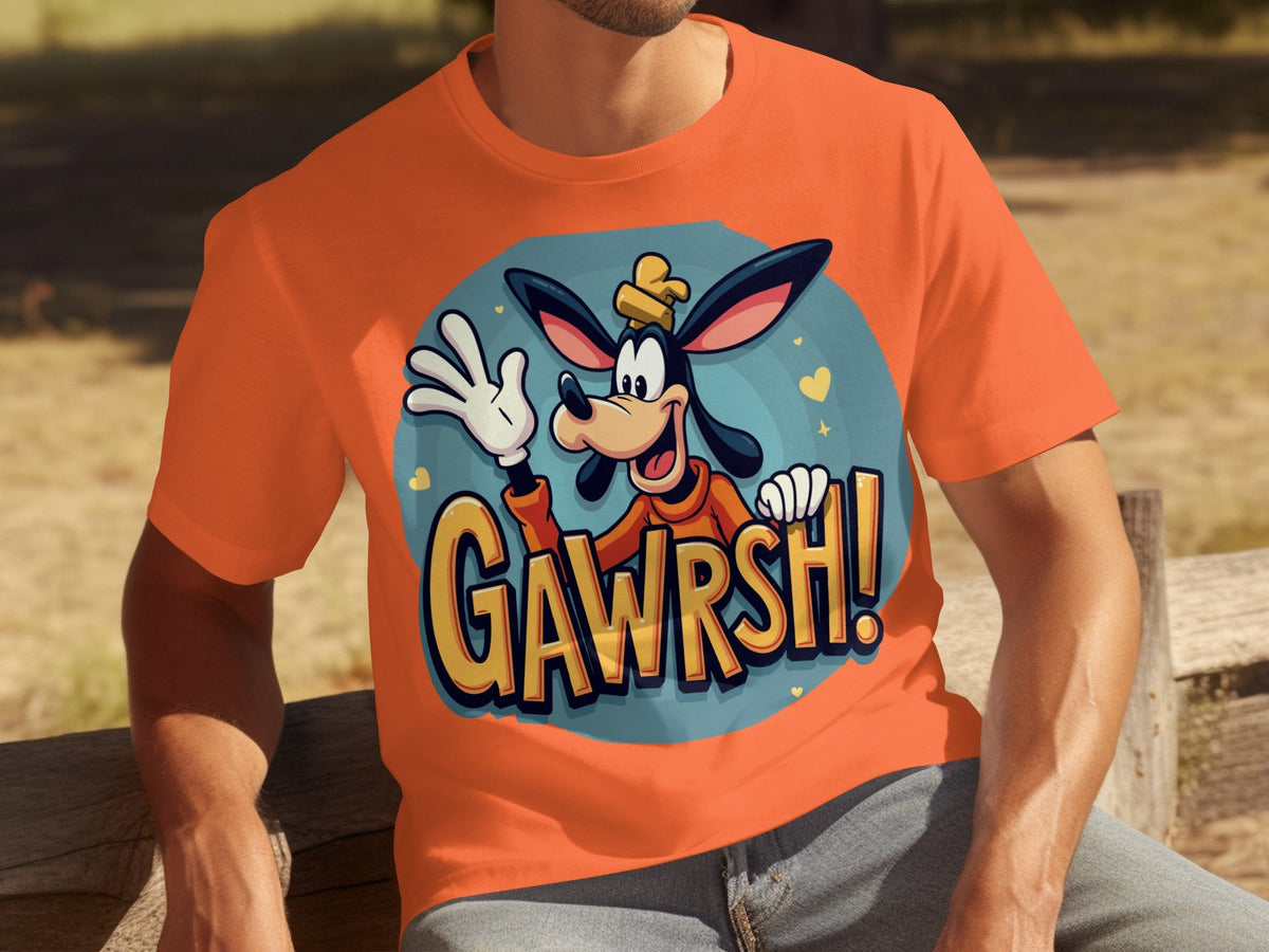 Goofy Gawrsh Cartoon Character Design Graphic T-Shirts