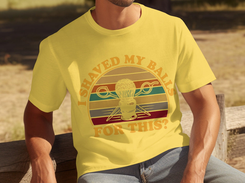 I Shaved My Balls For This Question Funny Barber T-Shirts product image 6