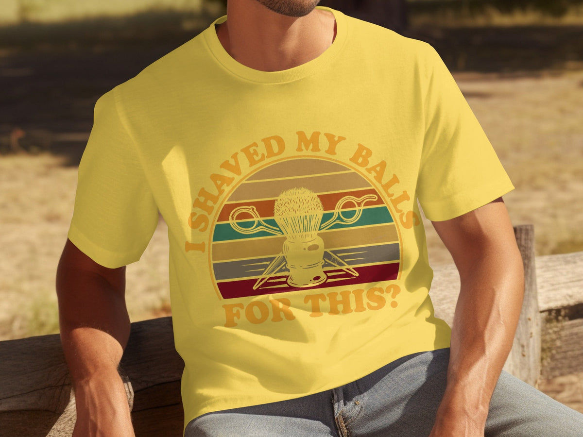 I Shaved My Balls For This Question Funny Barber T-Shirts product image 6