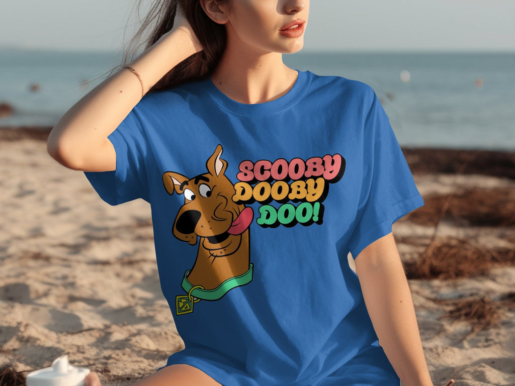Scooby Doo with Text Classic Cartoons Character T-Shirts product image 2