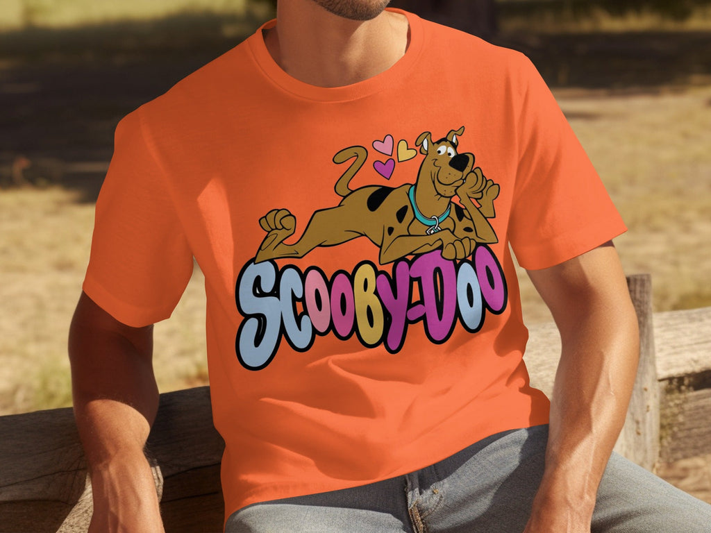 Scooby Doo with Hearts Reclining on Logo Design T-Shirts product image 19