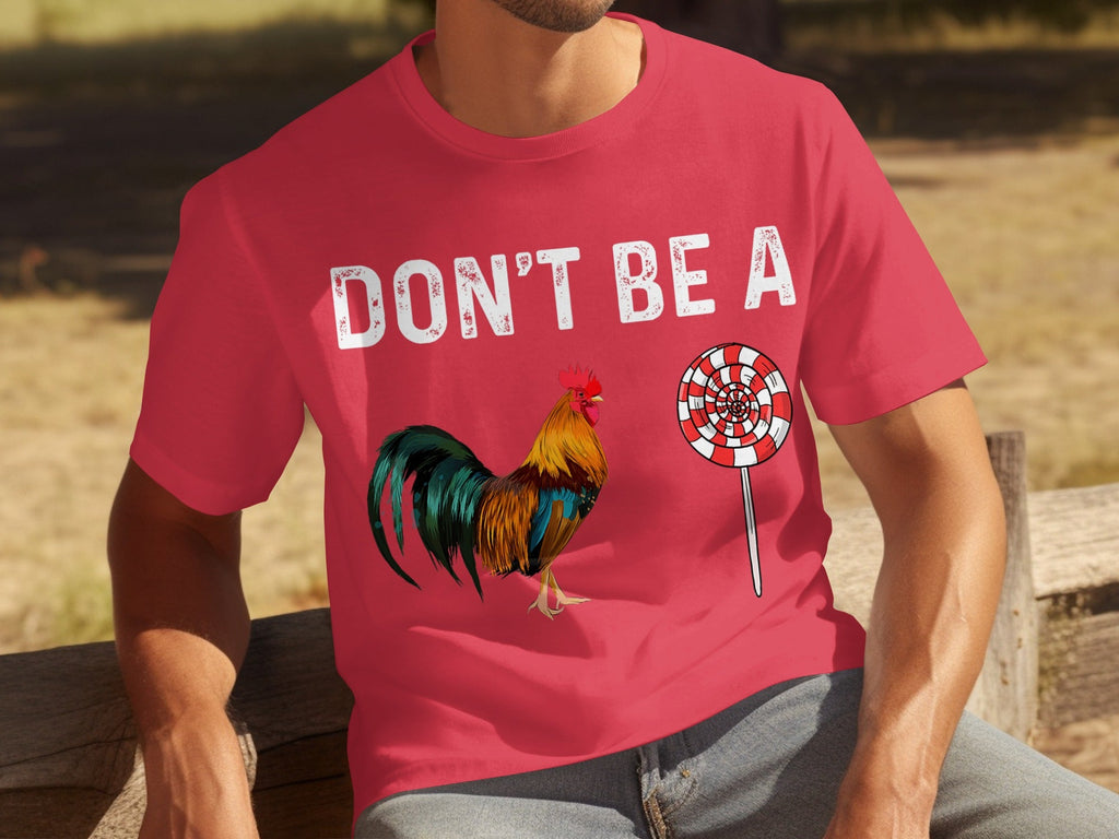 Don't Be A Sucker Funny Rooster and Lollipop Graphic product image 1