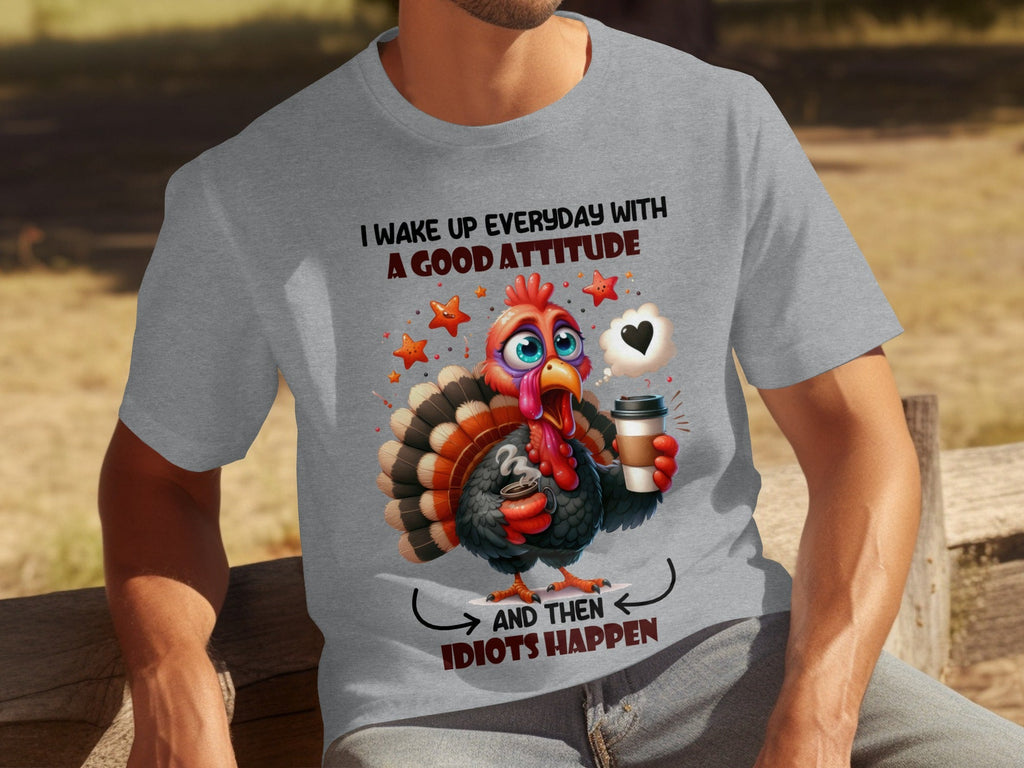 Good Attitude Turkey Humor Graphic Trendy Design T-Shirts