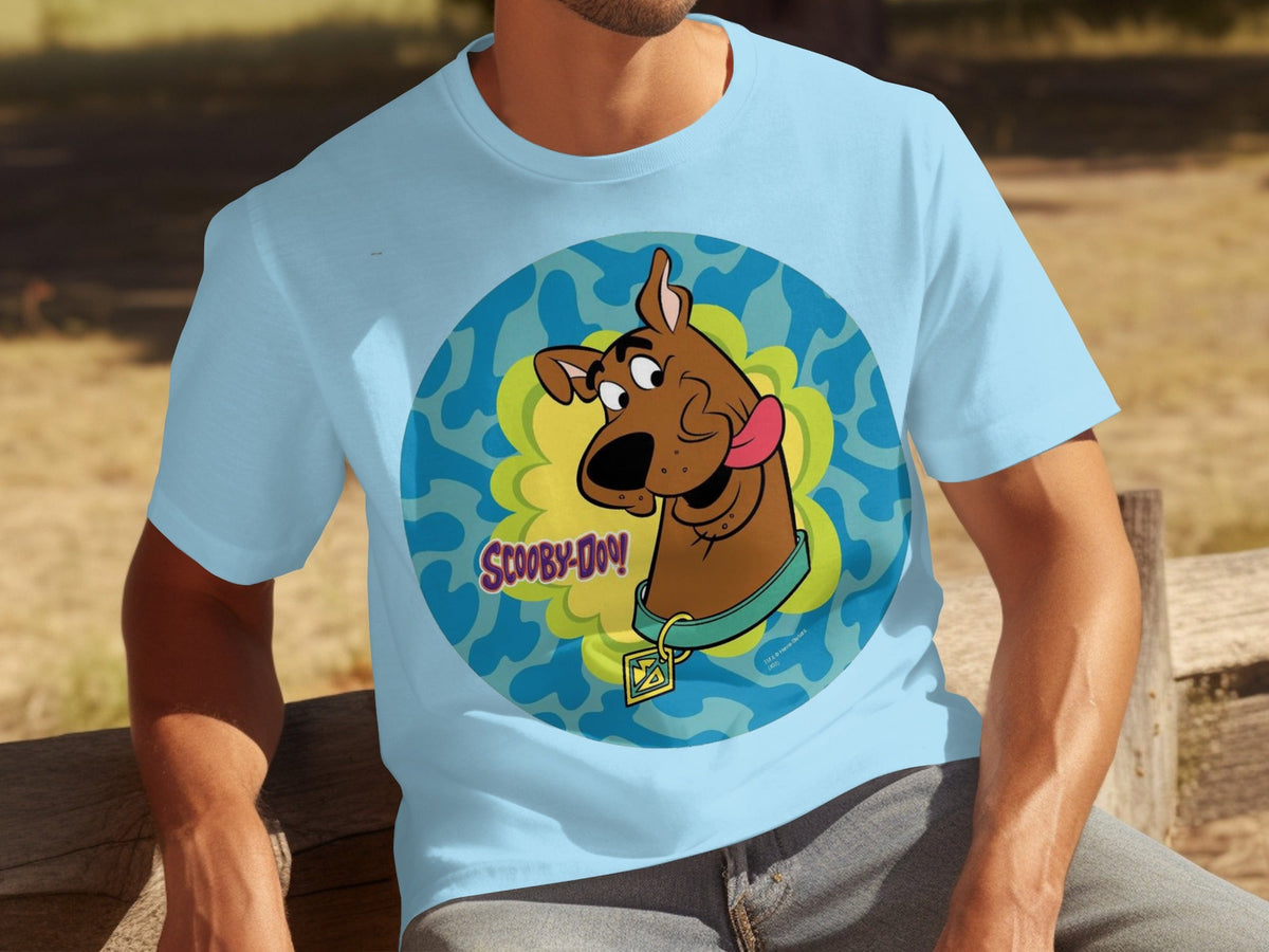 Scooby Doo Cartoon Character Head Tongue Out Design T-Shirts