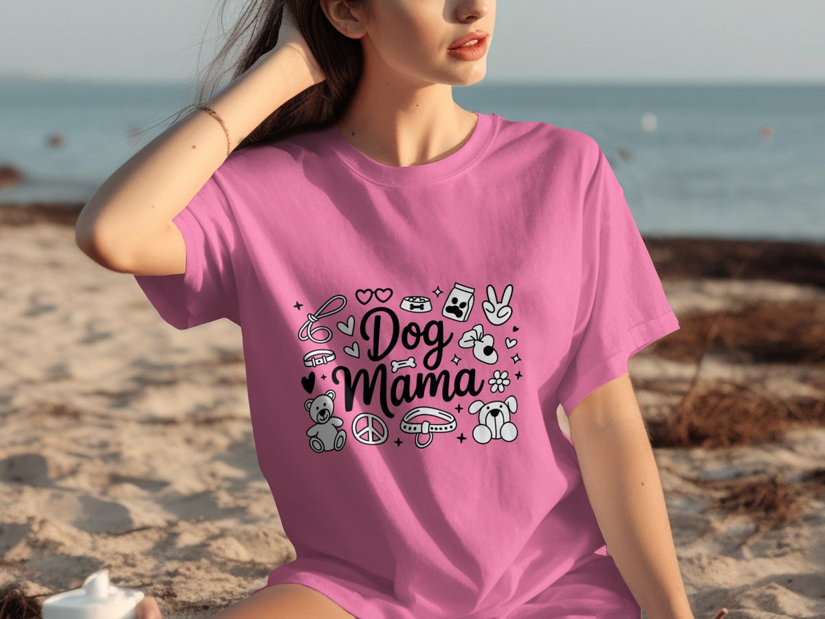 Dog Mama Doodle Graphic For Pet Lovers Cute Design T-Shirts