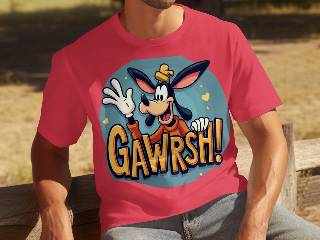 Goofy Gawrsh Cartoon Character Design Graphic T-Shirts
