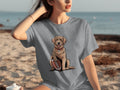 Golden Retriever Ready for Football Season T-Shirts