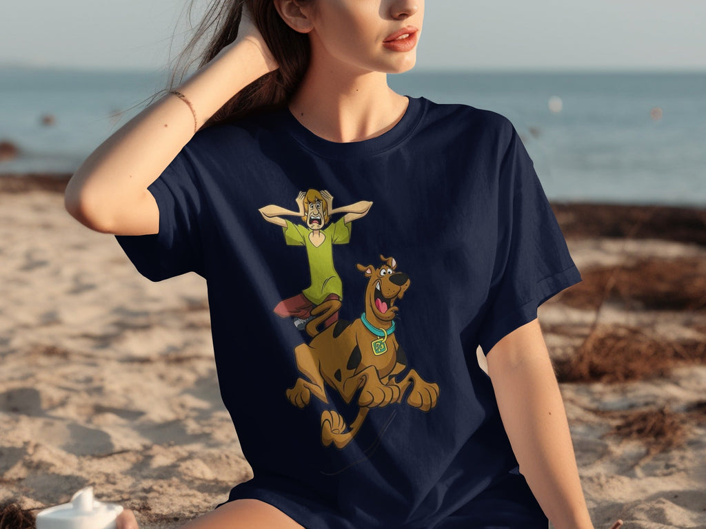 Scooby Doo Scared Shaggy On The Run Animated TV Show T-Shirts