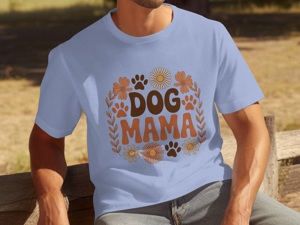 Dog Mama Floral Design Great Gift Idea for Her T-Shirts