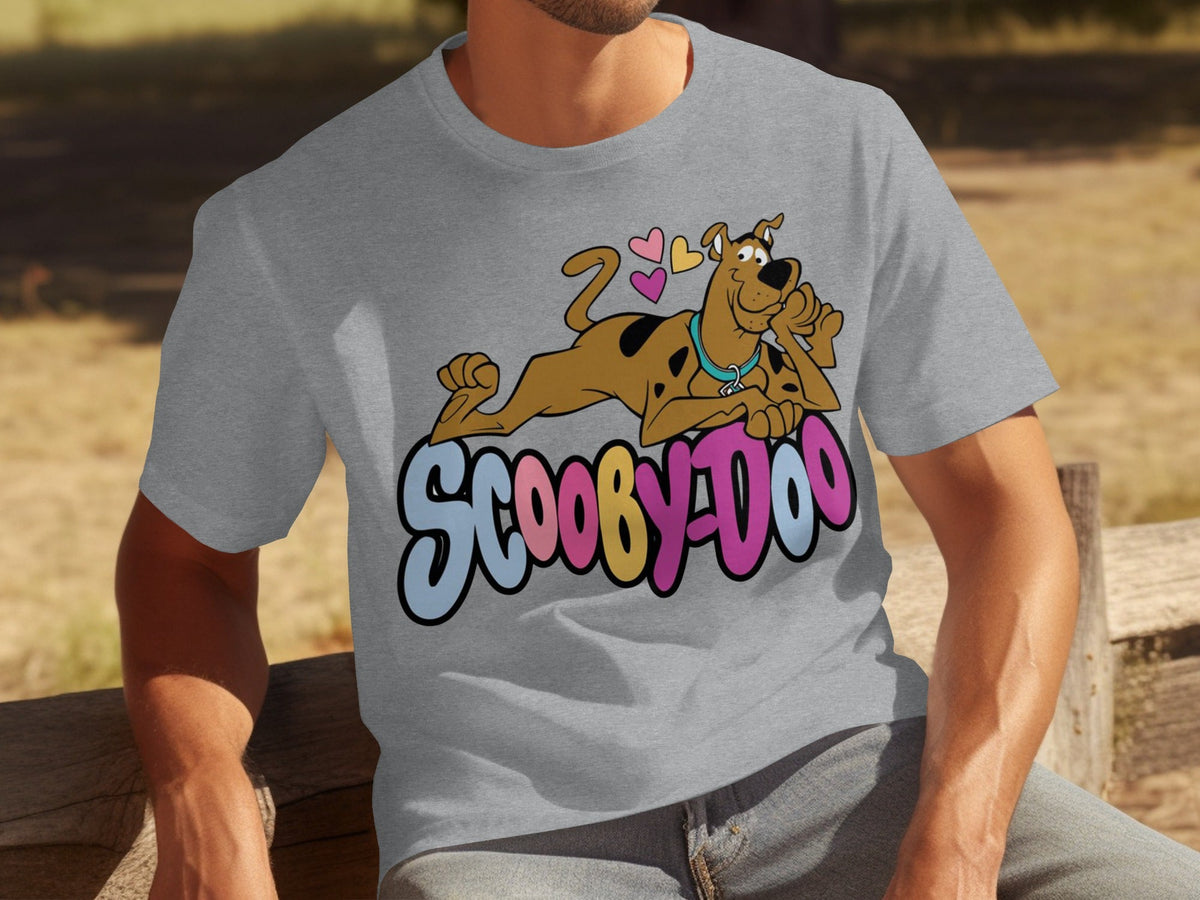 Scooby Doo with Hearts Reclining on Logo Design T-Shirts product image 30