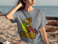 Shaggy Riding Scooby Doo Scared Cartoon Character T-Shirts